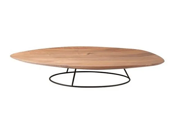 Low walnut coffee table LIGNE ROSET Pebble 19960050/51/52/53 factory LIGNE ROSET from Italy. Foto №1