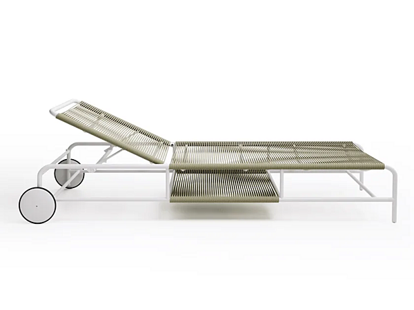 Aluminium Sun Lounger with Castors Air Atmosphera factory ATMOSPHERA from Italy. Foto №3