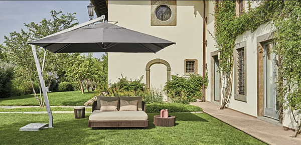 Square Anodized Aluminium Garden Umbrella Varaschin Copacabana 4754, 4756 factory VARASCHIN from Italy. Foto №2