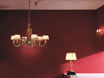 Chandelier with Swarovski crystals Euroluce Lampadari Impero L8 shade Chandelier with Swarovski crystals Euroluce Lampadari Impero L8 shade factory EUROLUCE LAMPADARi from Italy