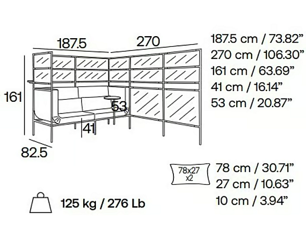 Modular Acoustic Fabric Office Booth Adrenalina Passepartout factory ADRENALINA from Italy. Foto №12