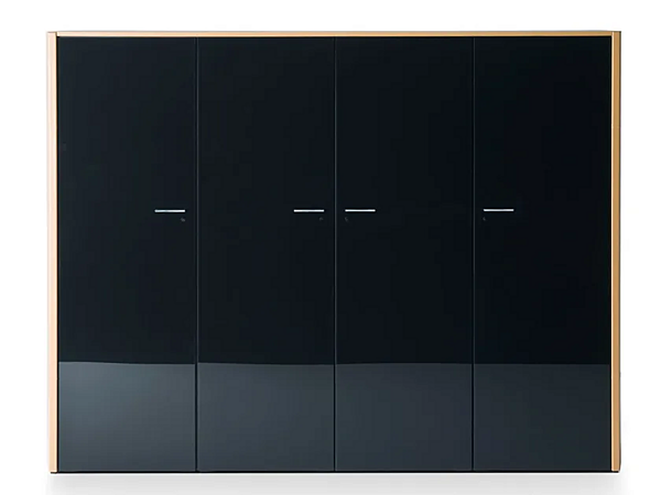Tall wooden office storage unit with lock i 4 Mariani De Symetria factory i 4 Mariani from Italy. Foto №1
