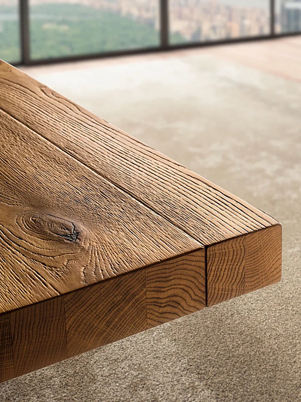 Rectangular wood and glass table LAGO Air 2170W 2170W factory LAGO from Italy. Foto №2