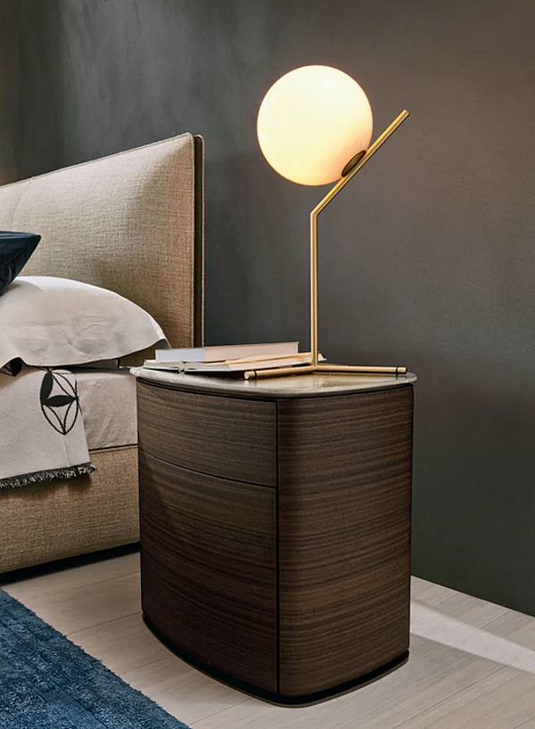 Rectangular wooden bedside table with drawers Molteni & C 4040 factory Molteni & C.(+VITRA) from Italy. Foto №2