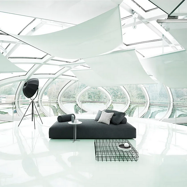 Sectional fabric sofa My Taos Saba factory SABA from Italy. Foto №11