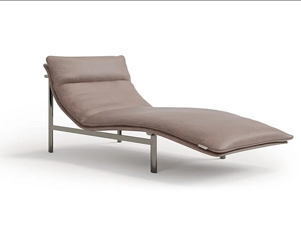 Upholstered Chaise Longue Baltimora MisuraEmme factory MisuraEmme from Italy. Foto №1