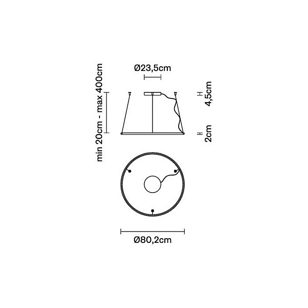 LED pendant lamp Olympic F45 Fabbian factory Fabbian from Italy. Foto №8