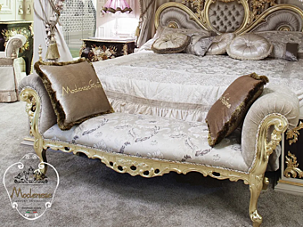 Upholstered Fabric Bench Modenese Luxury Interiors 15516 Upholstered Fabric Bench Modenese Luxury Interiors 15516 factory MODENESE GASTONE from Italy