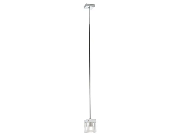 LED crystal pendant lamp Cubetto Fabbian factory Fabbian from Italy. Foto №2