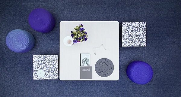 Low square coffee table Nesso Paola Lenti factory PAOLA LENTI from Italy. Foto №2