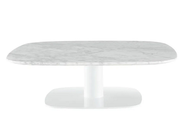 Low Square Coffee Table Carrara Marble LIGNE ROSET Alster 0050DN2L factory LIGNE ROSET from Italy. Foto №1