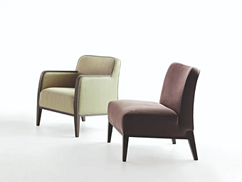 Leather armchair with armrests Martini Interiors Natalie Leather armchair with armrests Martini Interiors Natalie factory MARTINI INTERIORS from Italy