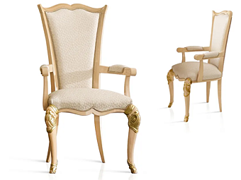 Upholstered fabric armchair with soft back A.R. Arredamenti Harmony 309