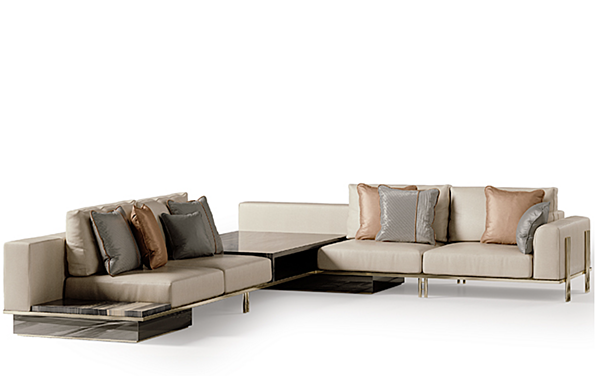 Corner leather sofa Ikat Bizzotto Italia factory Bizzotto Italia from Italy. Foto №1