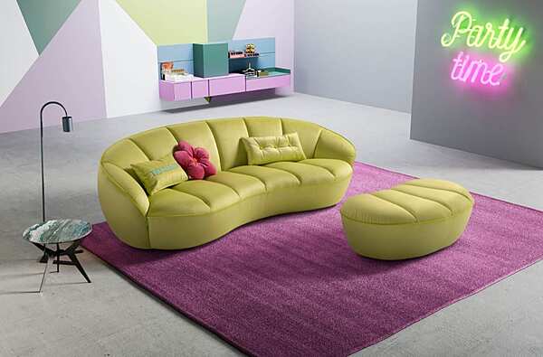 3-seater fabric sofa with soft back Egoitaliano Shai factory Egoitaliano from Italy. Foto №4