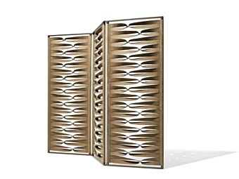 Leather Room Divider Borealis GIORGETTI