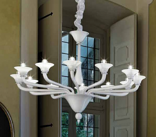 Chandelier SYLCOM 1542/12 factory SYLCOM from Italy. Foto №1