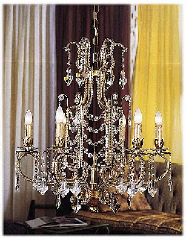 Chandelier MECHINI L198/6 factory MECHINI from Italy. Foto №1