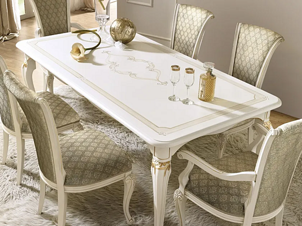 Rectangular wooden dining table CASA +39 La Fenice 1620, 1621, 1622 factory CASA +39 from Italy. Foto №1