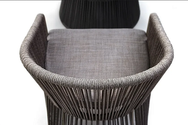 Easy chair with synthetic fiber weaving Varaschin Tibidabo 2982 factory VARASCHIN from Italy. Foto №7