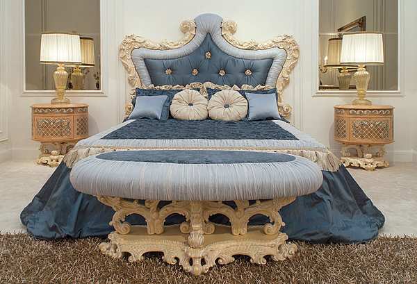 FRATELLI RADICE bed Model 016 Product double bed headboard and frame factory FRATELLI RADICE from Italy. Foto №2