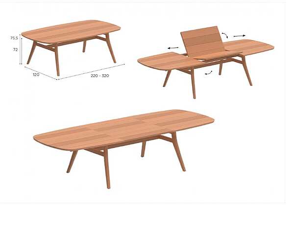 Table ROYAL BOTANIA ZDZ 320 factory ROYAL BOTANIA from Italy. Foto №2