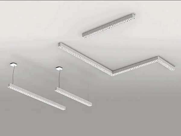 Technopolymer wall lamp ceiling lamp Calipso Artemide Linear System factory Artemide from Italy. Foto №1