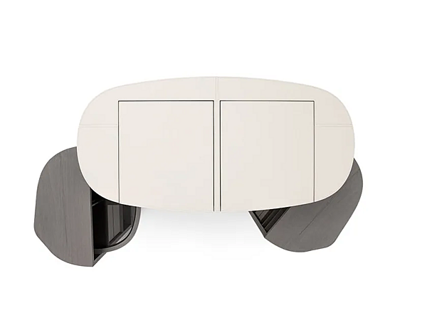 Wooden cabinet with integrated lighting GIORGETTI Houdini 50120, 50130 factory GIORGETTI from Italy. Foto №2