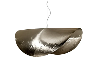 Brass pendant lamp silver Gervasoni 95 96 Brass pendant lamp silver Gervasoni 95 96 factory Gervasoni from Italy