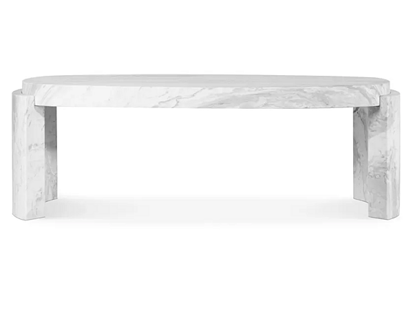 Low Carrara Marble Coffee Table BRABBU Tacca factory BRABBU from Italy. Foto №3