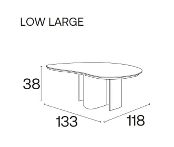 Painted metal coffee table North Light low small Adrenalina TVL105066, TVL105064, TVL105065 factory ADRENALINA from Italy. Foto №7