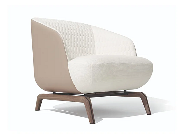 Fabric armchair with armrests GIORGETTI Janet factory GIORGETTI from Italy. Foto №1