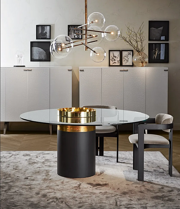 Round Crystal Living Room Table Gallotti&Radice Haumea T factory Gallotti & Radice from Italy. Foto №2