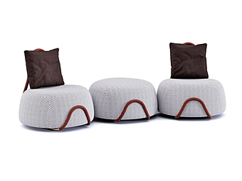 Modular Fabric Garden Sofa Babou System Paolo Castelli
