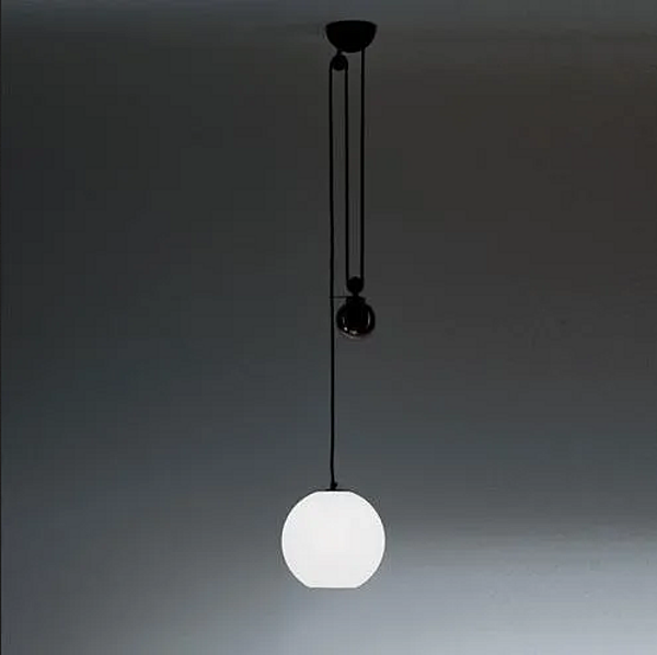 Halogen metal pendant lamp Aggregato Saliscendi Sfera Artemide A033100, A089412 factory Artemide from Italy. Foto №3