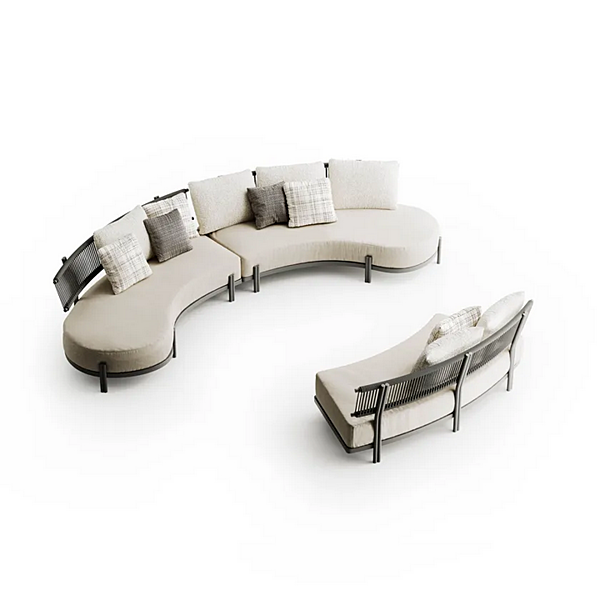 Modular Fabric Garden Sofa Loto Atmosphera factory ATMOSPHERA from Italy. Foto №9