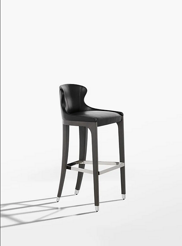 Leather stool with back Miura 776 AW Potocco 776/AW factory POTOCCO from Italy. Foto №2