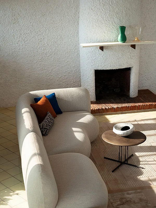 Modular fabric sofa with soft back Potocco Jade 953 D 953/D factory POTOCCO from Italy. Foto №7