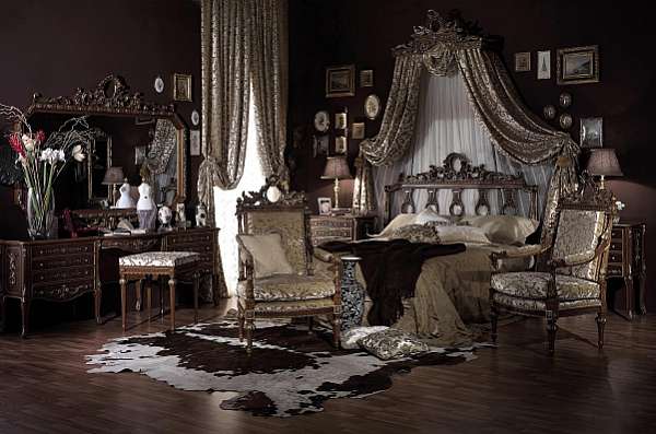 Bed ASNAGHI INTERIORS PC7911 factory ASNAGHI INTERIORS from Italy. Foto №1