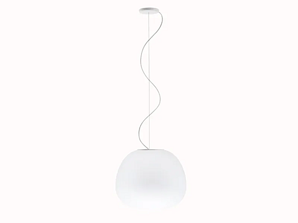 Blown Glass Pendant Lamp Fabbian Lumi Mochi factory Fabbian from Italy. Foto №3