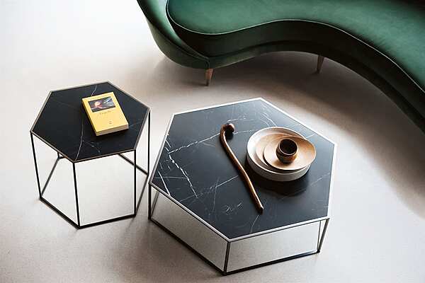 Coffe table DESALTO Hexagon Tris - "Metal" sheet top 691 factory DESALTO from Italy. Foto №2