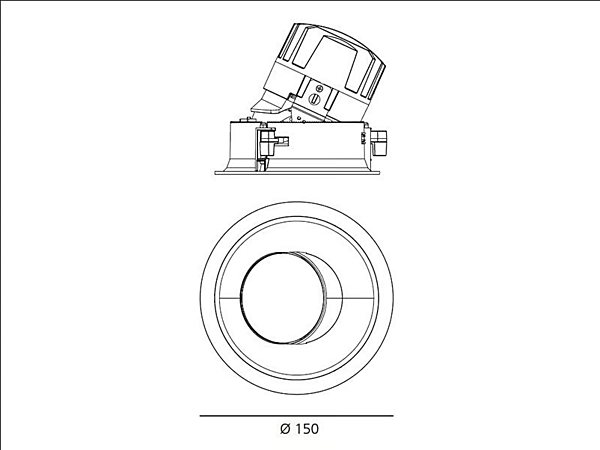 LED Adjustable Round Aluminium Spotlight Artemide Everything factory Artemide from Italy. Foto №18