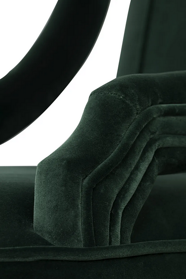Upholstered Velvet Armchair Cayo BRABBU factory BRABBU from Italy. Foto №5