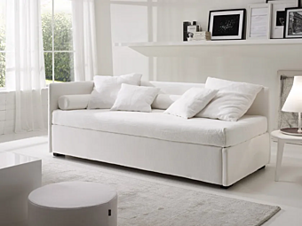 Two-Seater Sofa Bed with Upholstered Back Duomo Design Whiff