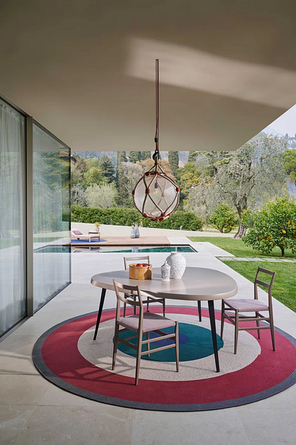 Garden table with multi-layer wood top CASSINA Mexique Outdoor factory CASSINA from Italy. Foto №17