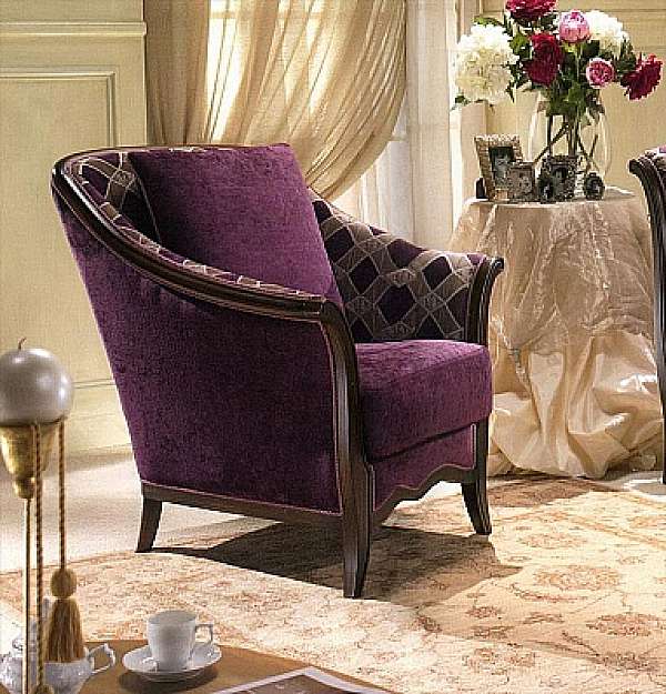 Armchair ELLESALOTTI Stella-3 factory LUXURY SOFA from Italy. Foto №1