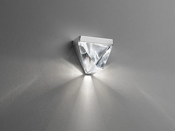 LED crystal wall lamp Tripla Fabbian factory Fabbian from Italy. Foto №1