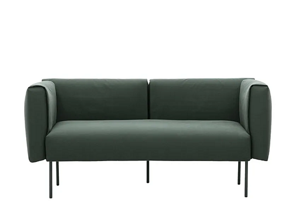 Three-seater sofa with upholstered back NOVAMOBILI ONNI factory NOVAMOBILI from Italy. Foto №1