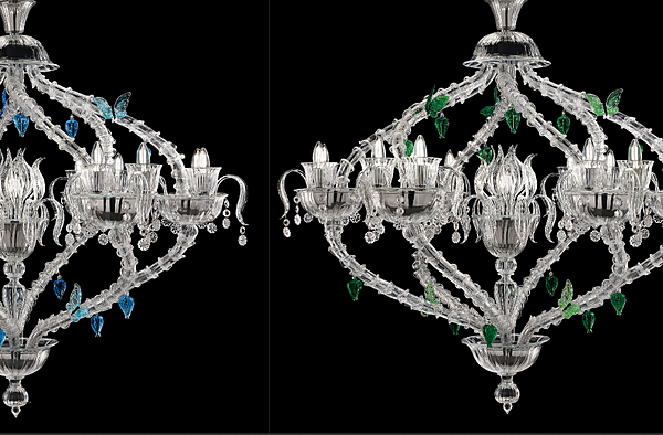 Chandelier Barovier&Toso Adonis 7360/13 factory Barovier&Toso from Italy. Foto №2