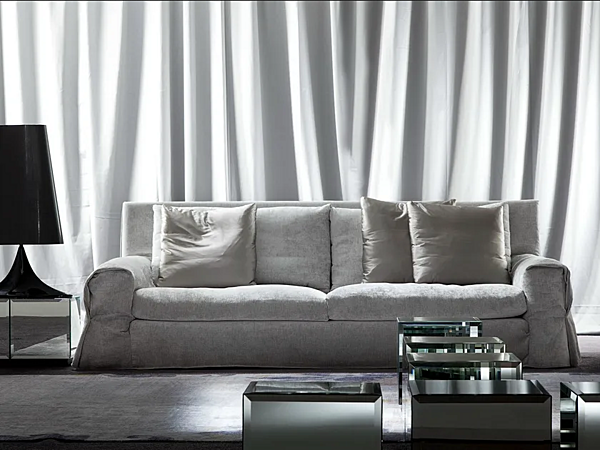 Three-Seater Sofa with Upholstered Back ERBA ITALIA Notturno factory ERBA ITALIA from Italy. Foto №1